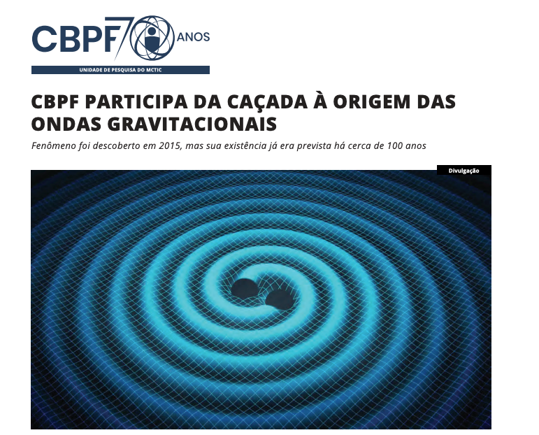 Article in Mundo MCTIC magazine on the search for optical sources