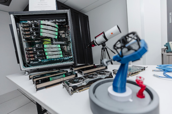 Apparecchiature del laboratorio di IA del CBPF