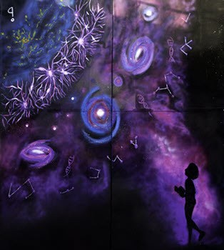 Mural del Grafiti de la Ciencia en el CBPF